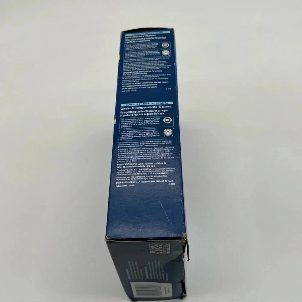 Brita Chrome Tap Water Faucet Filtration System & 2 Filters‎ & Change Reminder